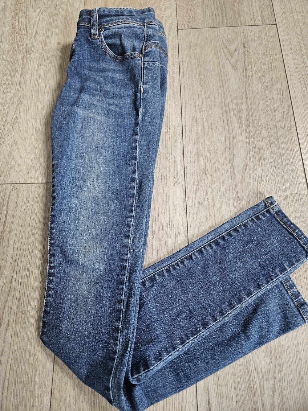 Wax Jean "Butt I Love You" Women's Skinny Jeans Blue Denim Size 0 Slim Fit